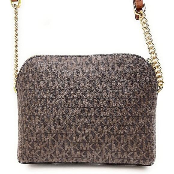 NWT Michael Kors Womens Jet Set Medium Crossbody Leather Handbag (BROWN)-OS - Picture 5 of 7